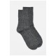 Шкарпетки жіночі на верблюжій вовні темно-сірого кольору 190563L
