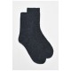 Шкарпетки жіночі на верблюжій вовні темно-синього кольору 190565L