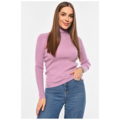 Гольф женский однотонный фиолетового цвета 191264L