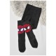Колготи дитячі махрові для хлопчика чорного кольору з малюнком 191671L