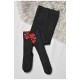 Колготи дитячі махрові для хлопчика чорного кольору з малюнком 191672L