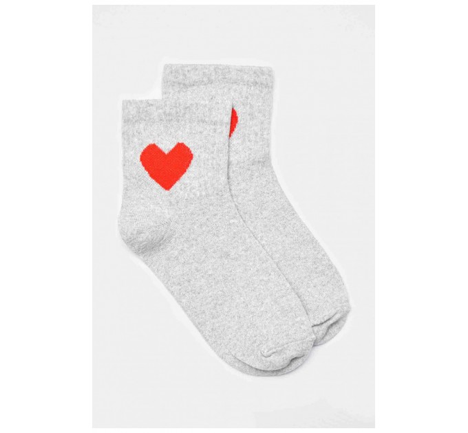 Носки женские демисезонные серого цвета 192230L