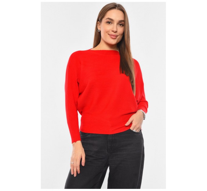 Светр жіночий червоного кольору 192501L