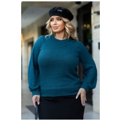 Светр жіночий ізумрудного кольору 192522L