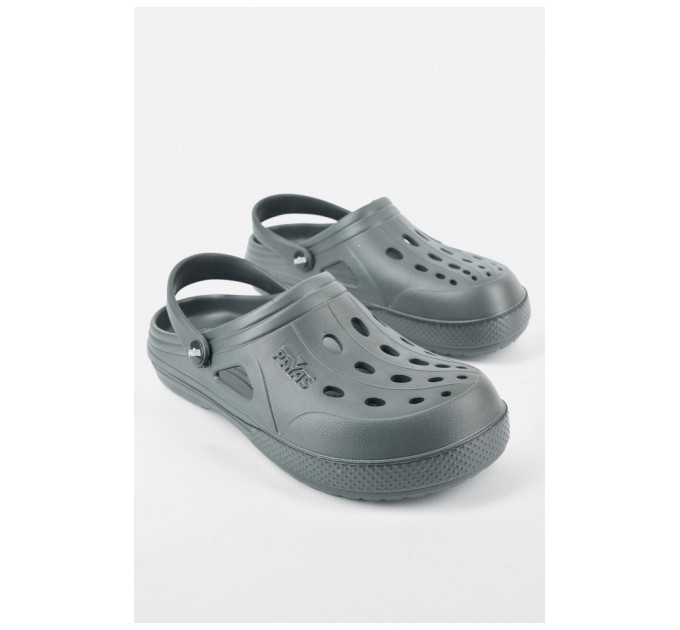 Кроксы мужские темно-зеленого цвета 192752L