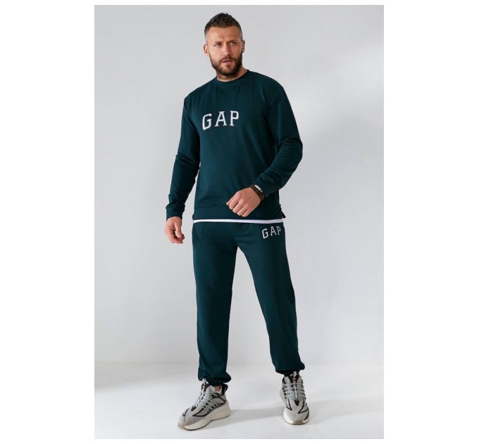 Спортивний костюм чоловічій зеленого кольору 192784L