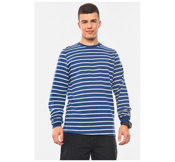 Світшот чоловічий напівбатальний на флісі синього кольору 193022L