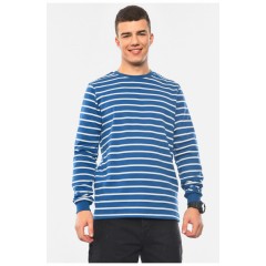 Світшот чоловічий напівбатальний на флісі синього кольору 193025L Світшот чоловічий напівбатальний на флісі синього кольору 193025L