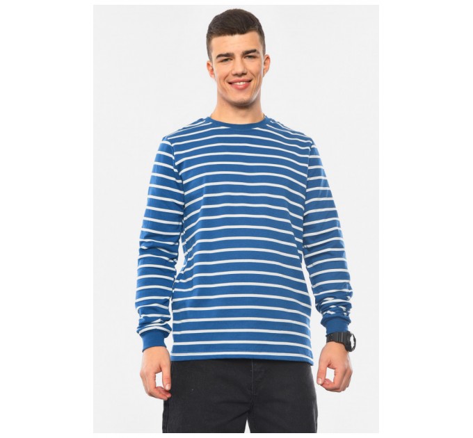 Світшот чоловічий напівбатальний на флісі синього кольору 193025L