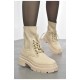 Черевики жіночі демісезонні бежевого кольору 193358L