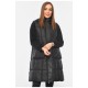 Жилетка жіноча подовжена чорного кольору 193477L
