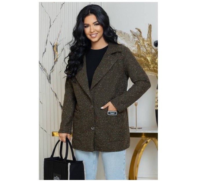 Кардиган женский серого цвета 193609L