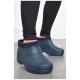 Калоші жіночі на хутрі темно-синього кольору 193759L