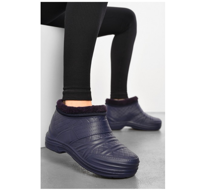 Калоші жіночі на хутрі фіолетового кольору 193760L