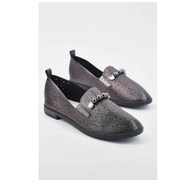 Балетки для дівчинки коричневого кольору 194370L