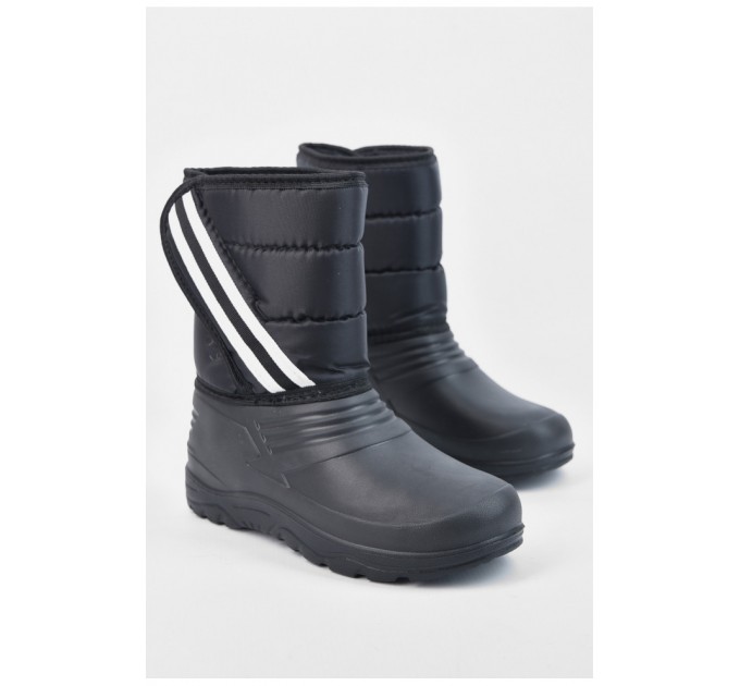 Дутики детские на меху черного цвета 194748L