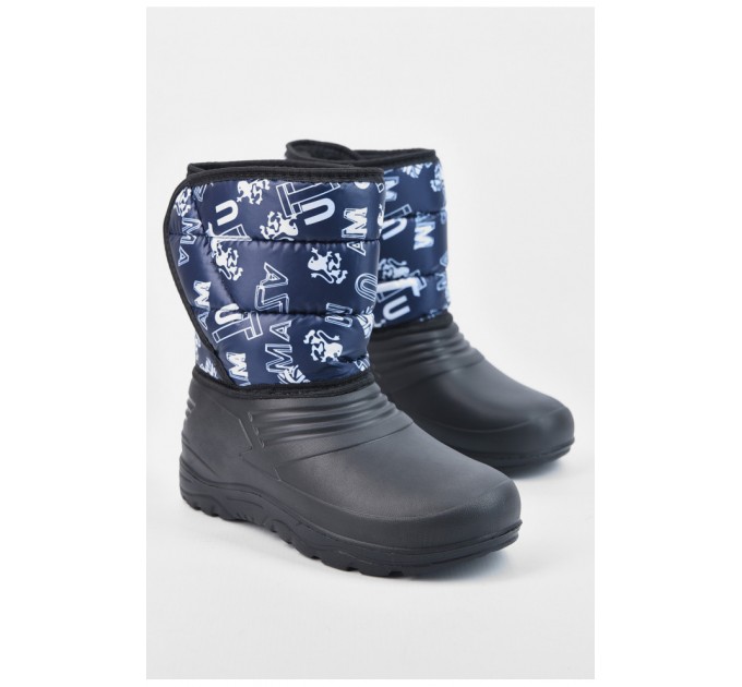 Дутики детские на меху черного цвета 194749L