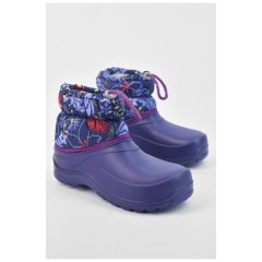 Дутики дитячі на хутрі фіолетового кольору 194755L