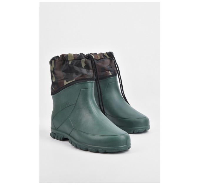 Полусапоги мужские пена со съемным носком цвета хаки 195182L