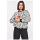 Светр жіночий сірого кольору з принтом 195327L