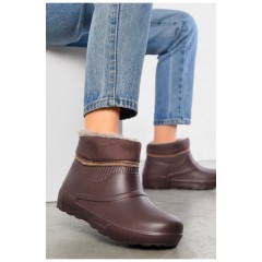 Калоші жіночі утеплені кольору індиго 195400L