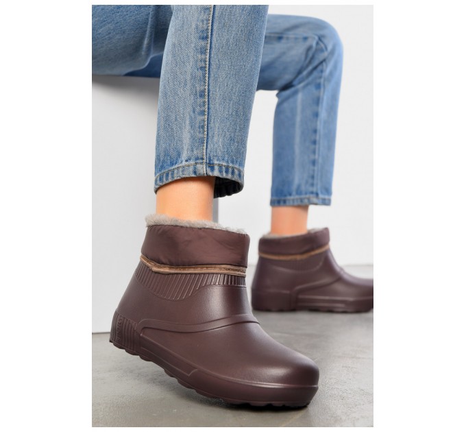 Калоші жіночі утеплені кольору індиго 195400L