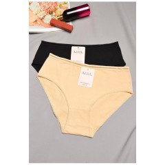 Набор женских трусов полубатальных 2 штуки 195527L Набор женских трусов полубатальных 2 штуки 195527L