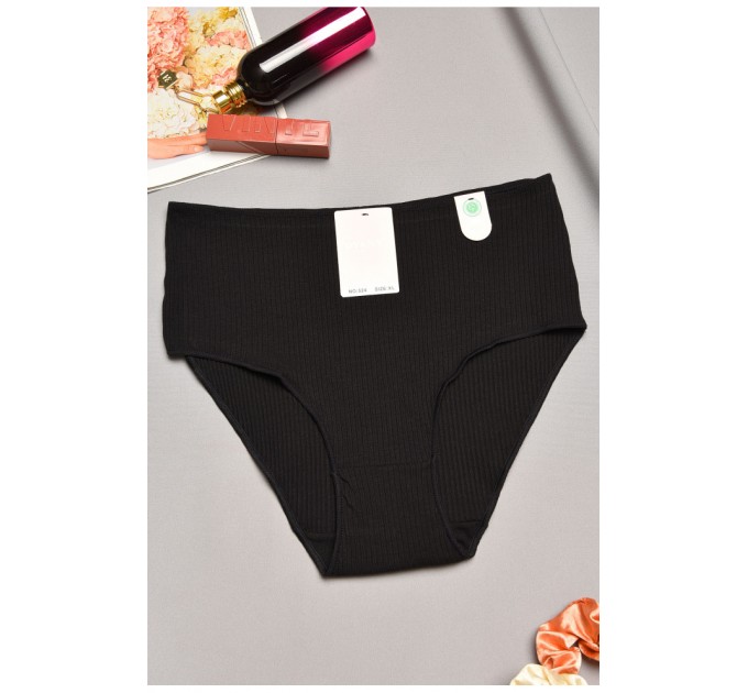 Труси жіночі напівбатальні чорного кольору 195615L