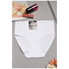 Труси жіночі напівбатальні білого кольору 195623L