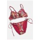 Купальник жіночий бордового кольору чашка В 195674L