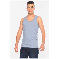 Майка чоловіча однотонна світло-сірого кольору 196130L
