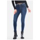 Джинсы женские скинные темно-синего цвета 196259L