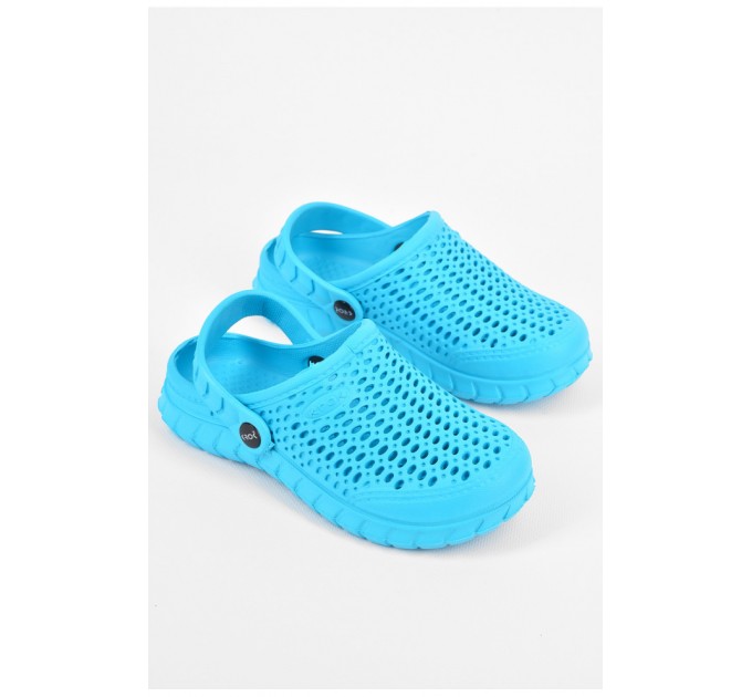Крокси дитячі для дівчинки блакитного кольору 196799L