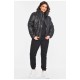 Спортивний костюм жіночий трійка чорного кольору 196851L
