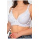 Бюстгальтер женский белого цвета чашка D 197105L