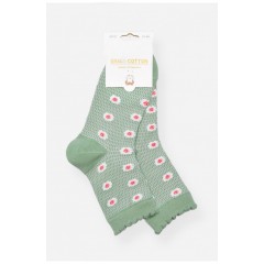Шкарпетки дитячі демісезонні зеленого кольору 197152L