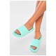 Шльопанці піна жіночі м`ятного кольору 197246L