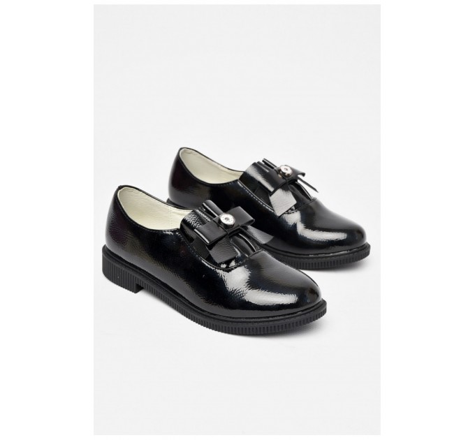 Детские туфли для девочки черного цвета 197737L