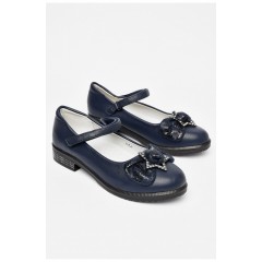 Детские туфли для девочки темно-синего цвета 197740L