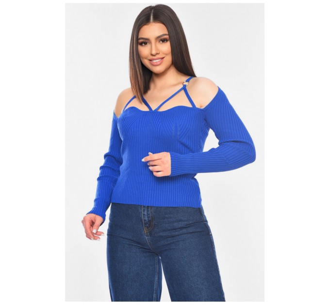 Женская кофта синего цвета 198112L
