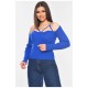 Женская кофта синего цвета 198112L