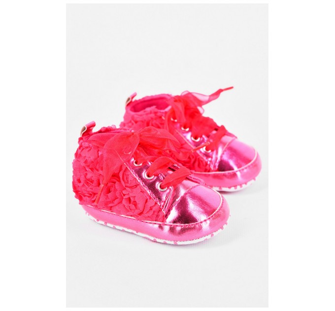 Пинетки для девочки малинового цвета 198330L