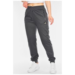 Спортивні штани жіночі напівбатальні сірого кольору 198387L