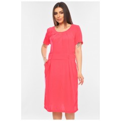 Сукня жіноча батальна коралового кольору 198669L