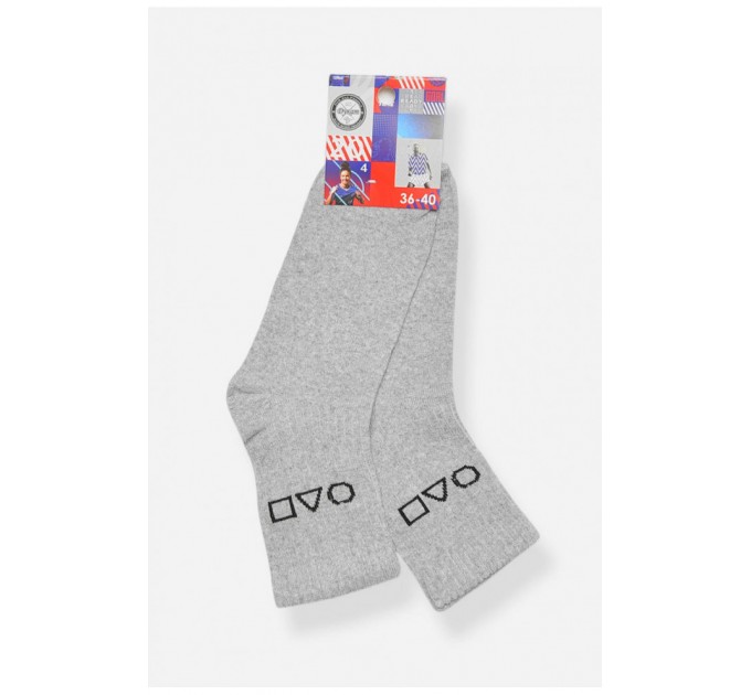 Шкарпетки жіночі демісезонні сірого кольору 198791L