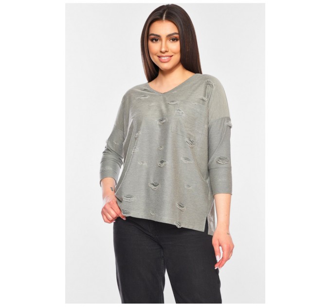 Женская кофта серого цвета 199404L