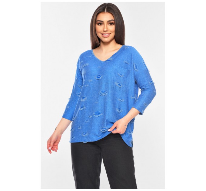 Женская кофта синего цвета 199405L