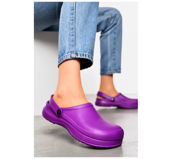 Кроксы женские фиолетового цвета 199797L