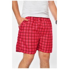 Шорти чоловічі батальні малинового кольору з принтом 199961L