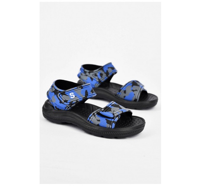 Босоніжки дитячі піна синьо-сірого кольору 200008L